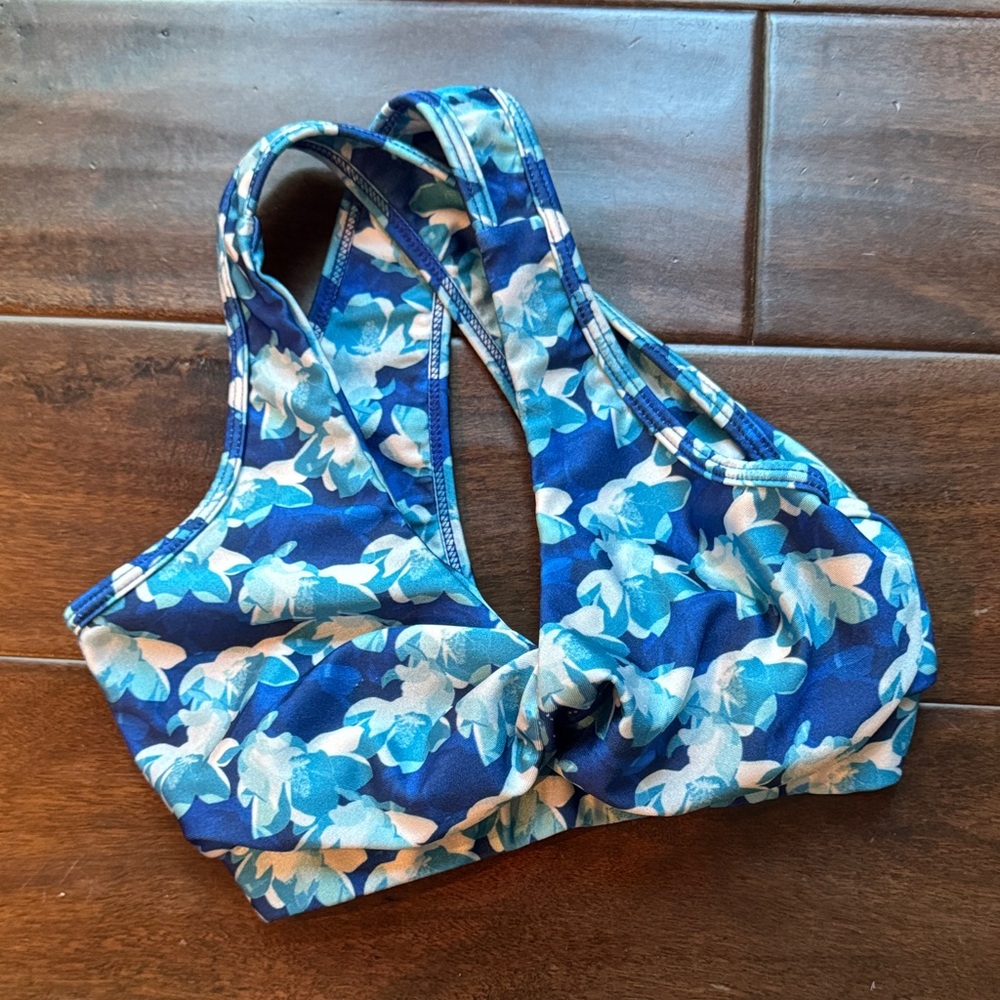 Purple Pixies Blue Floral Dance Top